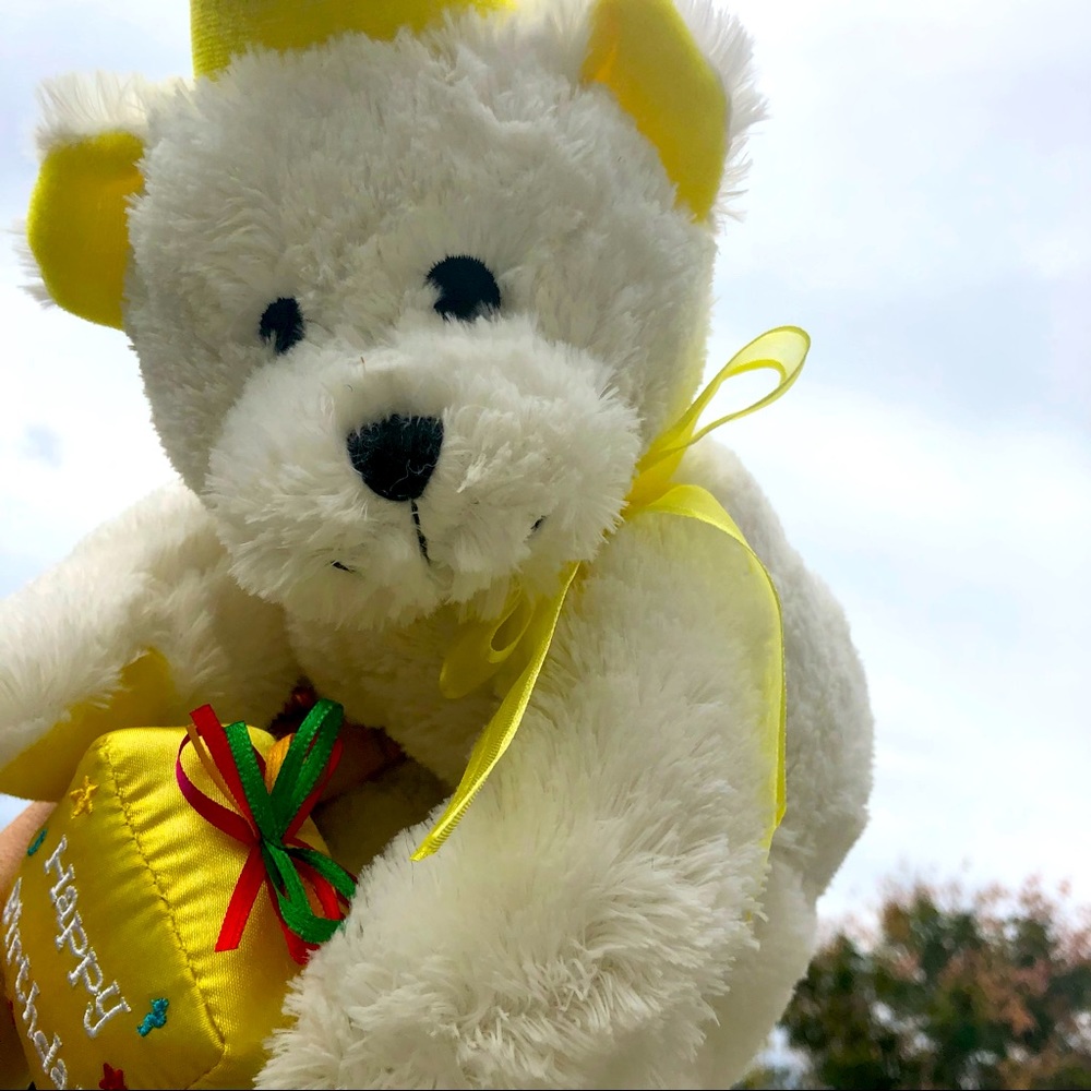 American Gifts Bear Plush Plushie Happy Birthday Stuffed Animal